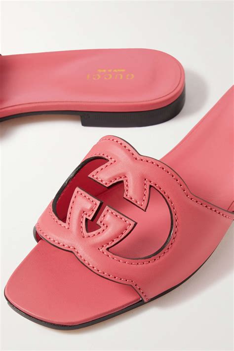 gucci slides dragon|gucci cut out leather slides.